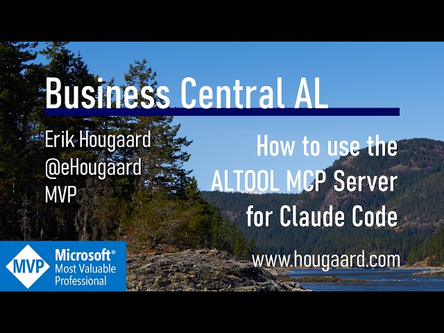 How to use the ALTOOL MCP Server for Claude Code with AL and Business Central