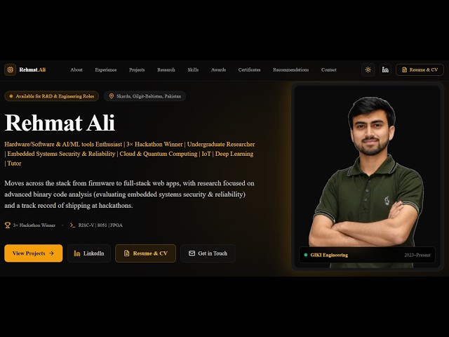 Portfolio | Next.js 14, TypeScript, Tailwind CSS, Vercel, Web3Forms API, and GitHub