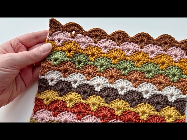 The most beautiful crochet stitch for blankets!