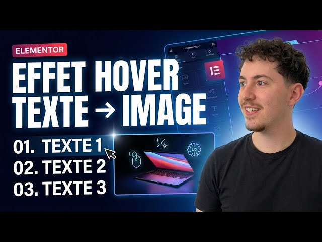 Elementor: Change the image on text hover (Without Elementor Pro)
