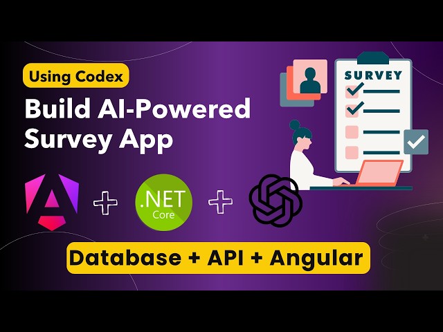 Complete Survey App Full-Stack Project using Angular 21, ASP.NET Core API & SQL Server