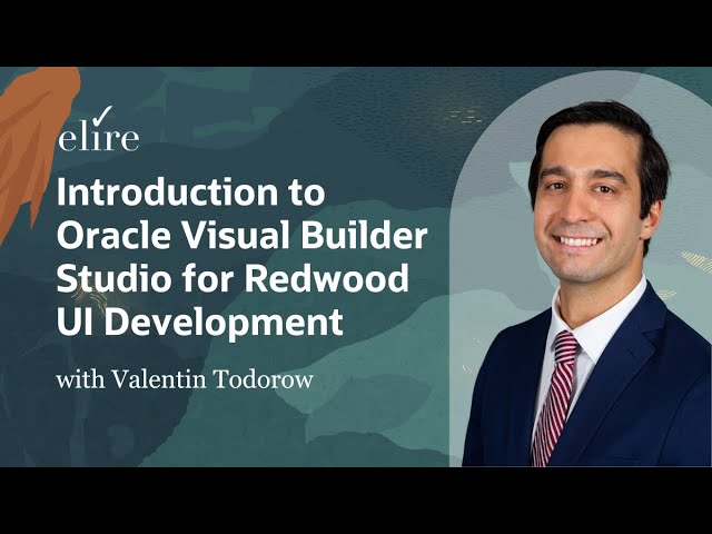 Introduction to Oracle Visual Builder Studio for Redwood UI Development