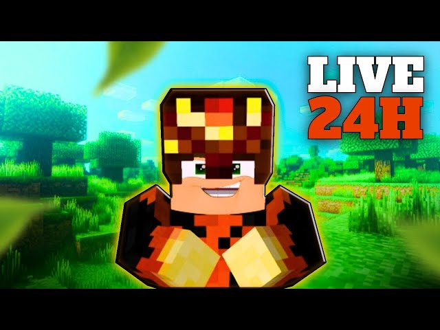🔴LIVE DE 24 HORAS! 😱 Jogando minecraft Junto com os inscritos | Minecraft LIVE🔴