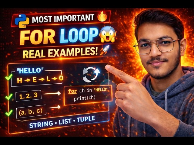 For Loop in Python 😳 | 99% Beginners Do This Wrong! (With Examples)