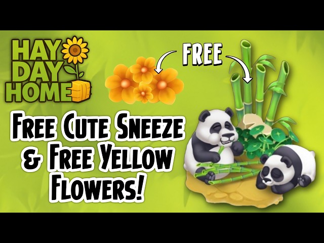 Free Cute Sneeze Available Now! | Hay Day #HayDayFreeGift #HayDay