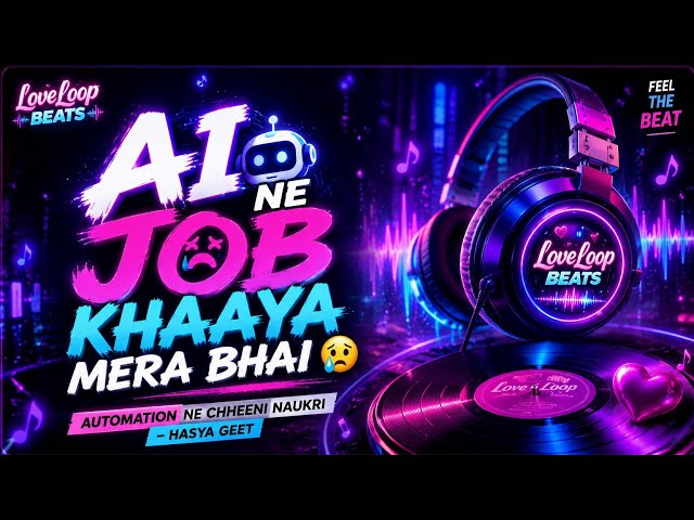 AI Ne Job Khaaya Mera Bhai 🤖💼 Automation Ne Chheeni Naukri — Hasya Geet | Love Loop Beats