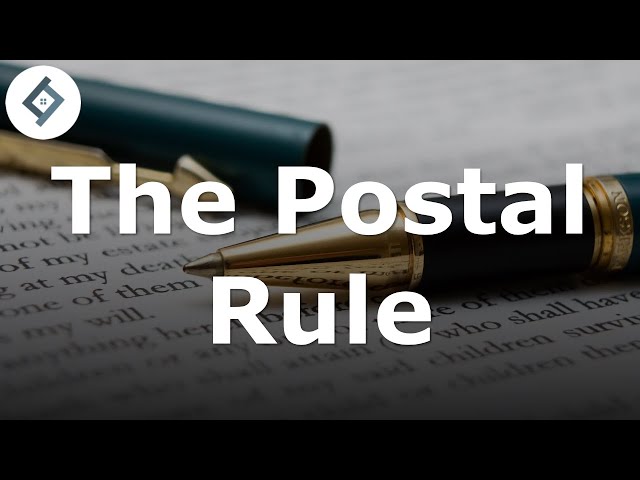 The Postal Rule | Contract Law