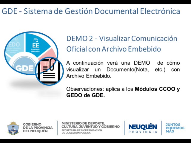 GDE - Archivos Embebidos VS Archivos de Trabajo -  Actualizado