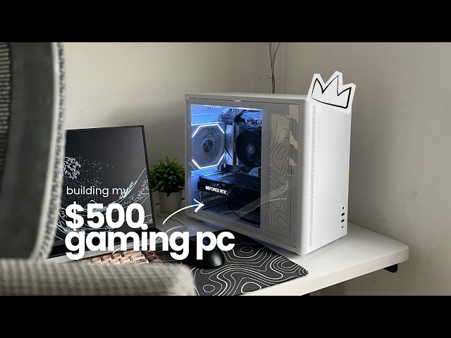building my dream gaming pc but on a budget (white aesthetic ☁️)