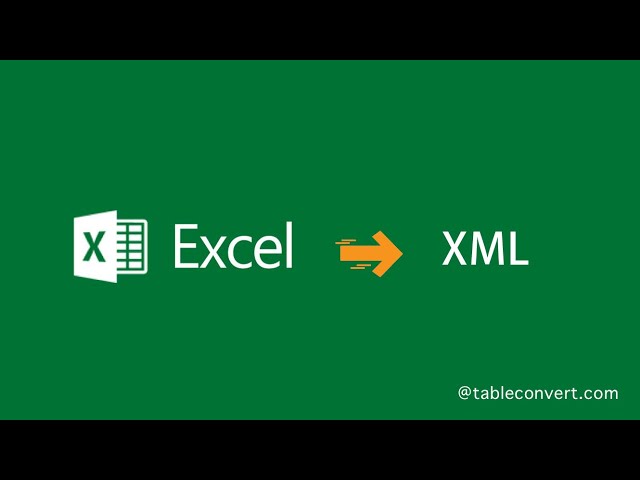 How to Convert Excel to XML online?
