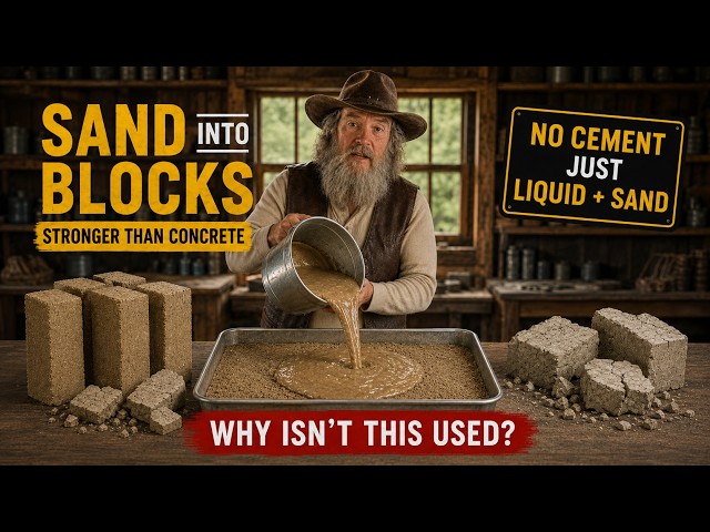 Why Don't Seniors Use This $1 Liquid That Turns Sand Into Blocks Stronger Than Concrete?