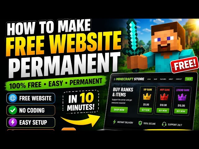 How To Make a FREE Website Lifetime FREE Website @SDG595