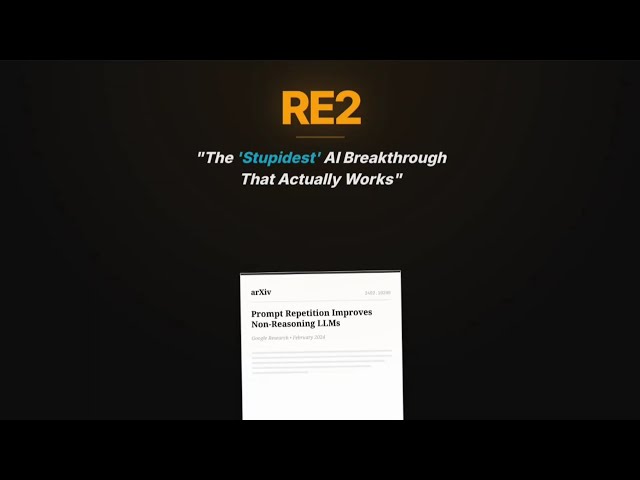 RE2: The "Stupidest" AI Breakthrough That Actually Works