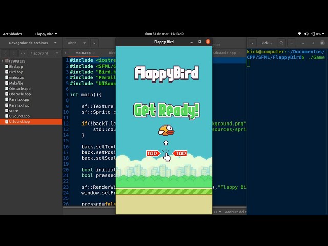 🎮 Como realizar Flappy Bird C++ POO SFML - Paso a Paso - Juegos en C++