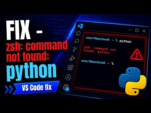 How to Fix "zsh: command not found: python" in VS Code (Mac OS) | VS Code Runner Extension