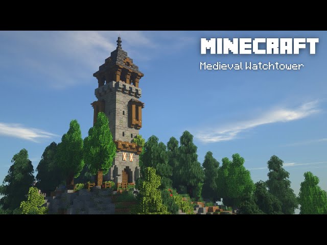 Minecraft: How to Build a Medieval Watchtower | Step-by-Step Tutorial