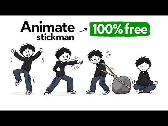 Create UNLIMITED Stickman Animations with AI | 100% FREE Forever