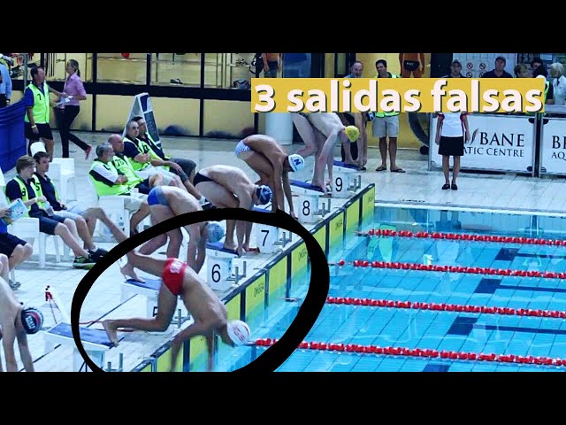 Natación: 3 Salidas falsas