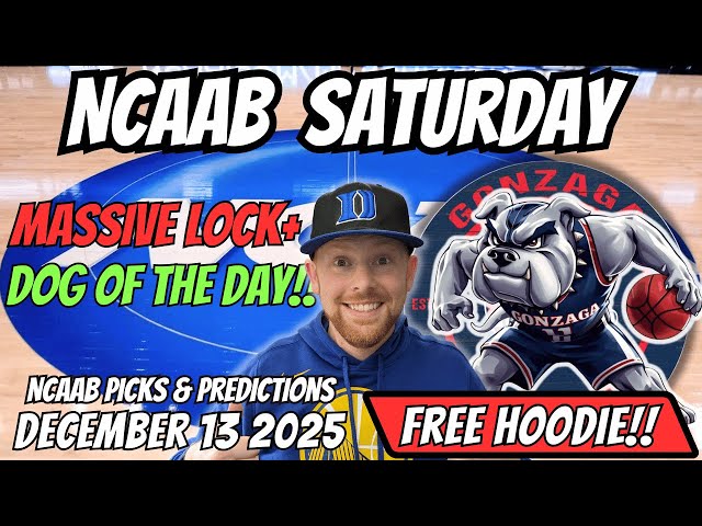 College Basketball Picks Today Saturday 12/13/2025 | Free NCAAB Best Bets & Predictions