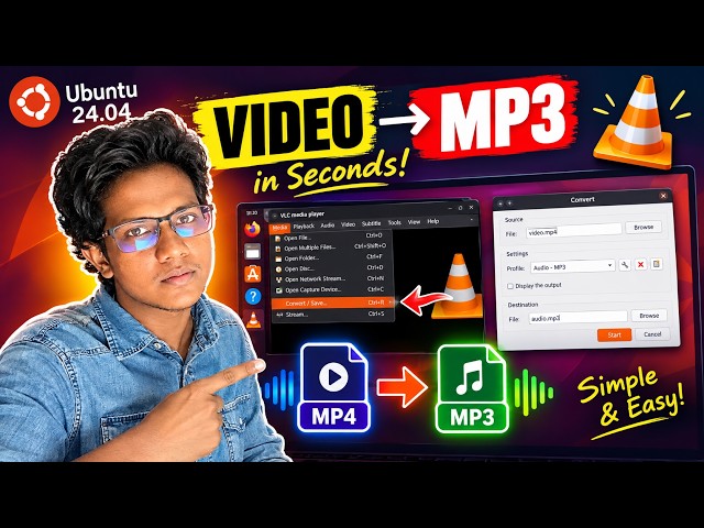 How to Convert Video to MP3 with VLC (Ubuntu)