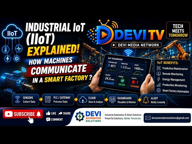 3E. Industrial IoT (IIoT) Explained | Smart Factory & Connected Machines