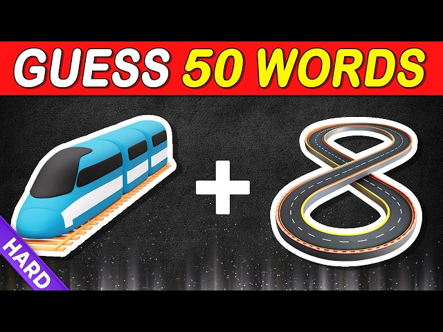 🔤 GUESS the COMPOUND WORD by EMOJI! ❓ HARD LEVEL ONLY QUIZ for EMOJI MASTERS! | Quiz DingDong