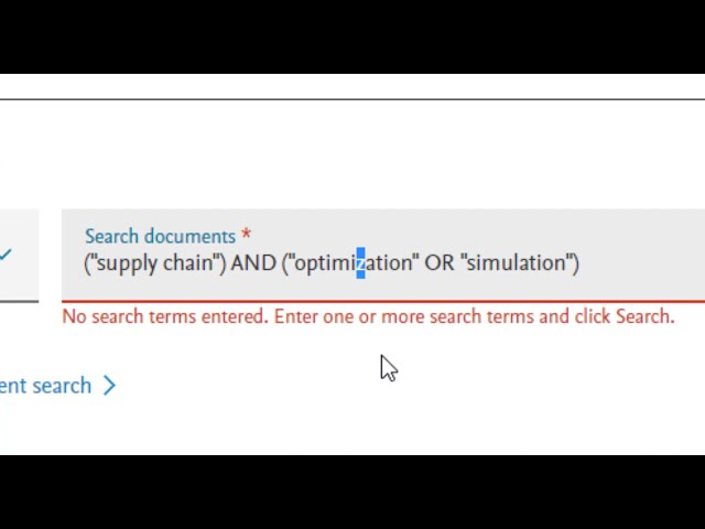 003 Scopus : Examples of Boolean Search and Filters