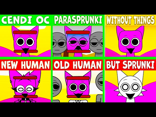 EVERY Sprunki Characters From CENDI OC (All New Versions Comparison