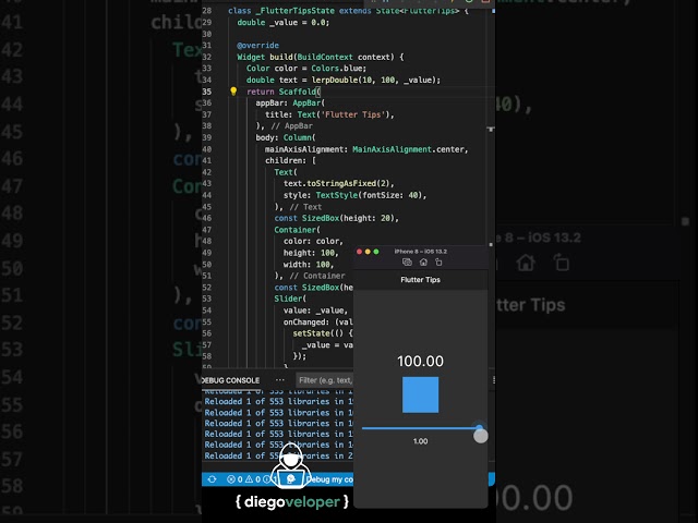 Flutter Tip | Qué es lerp? | #Shorts