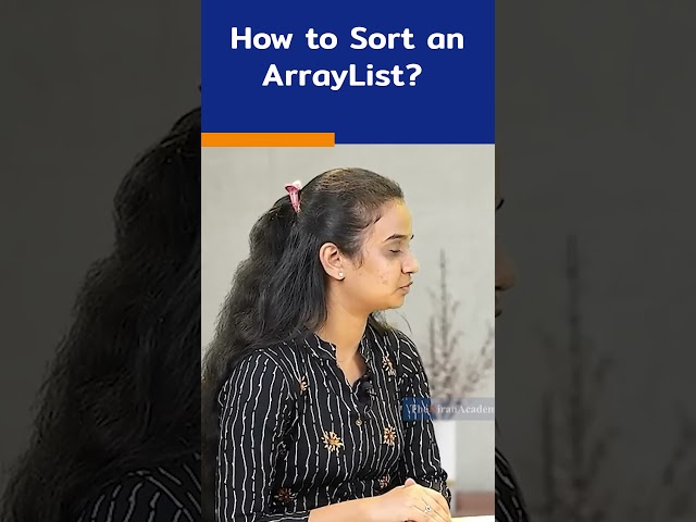 Java Interview Question | How to Sort an ArrayList? | #shorts #kiransir #freshers