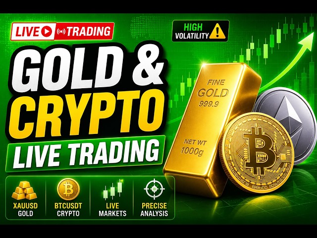 🔴 LIVE  XAUUSD & BTC analysis | Gold & Crypto Market Analysis | #xausd #forex