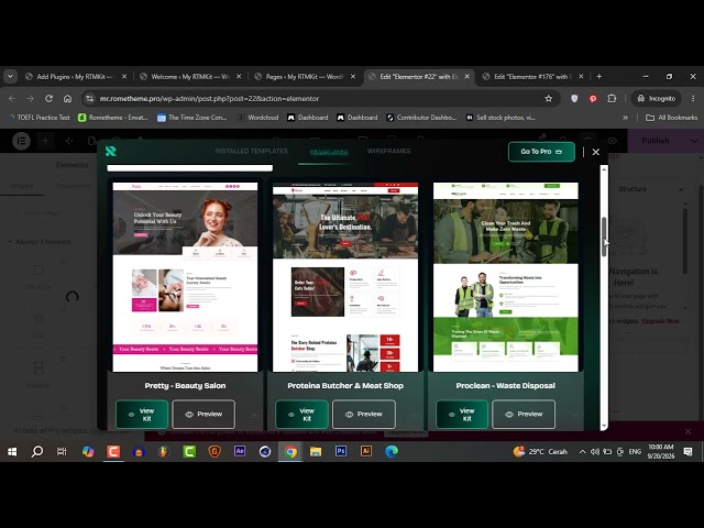 How to create Waste Disposal Website in Elementor with RTMKIT plugin
