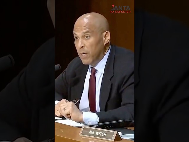 Cory Booker arremete contra Kash Patel durante una explosiva audiencia en el Senado | Janta Ka Re...