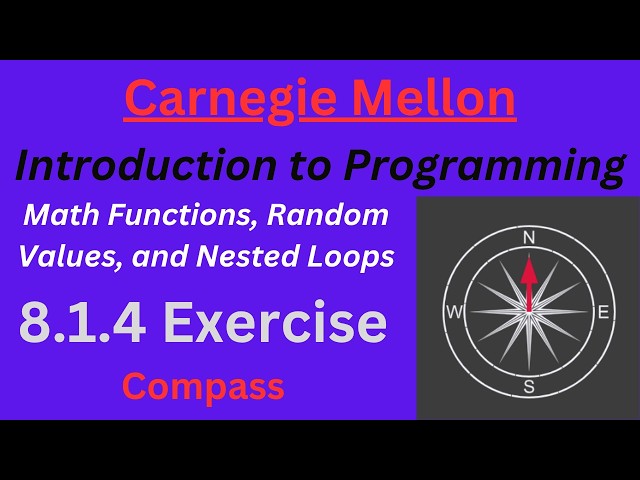 CM Intro to Programming  Unit 8 Lesson 1 Compass