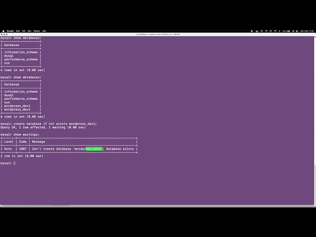 MySQL Tutorial  - Create Database Command -  Using PHPMyAdmin VSCODE & Mysql-Client
