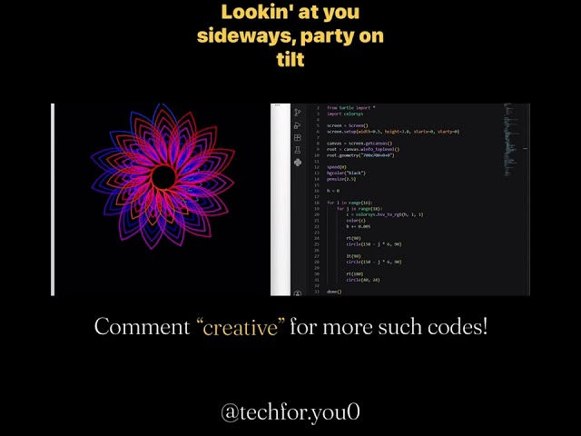 Watch Python Turn Code Into Art!✨🌻