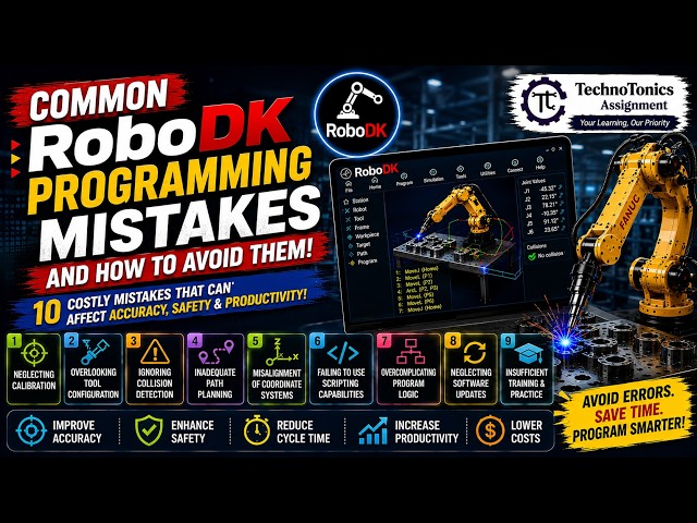 10 Common RoboDK Programming Mistakes and How to Avoid Them | RoboDK Tutorial | Technotonics