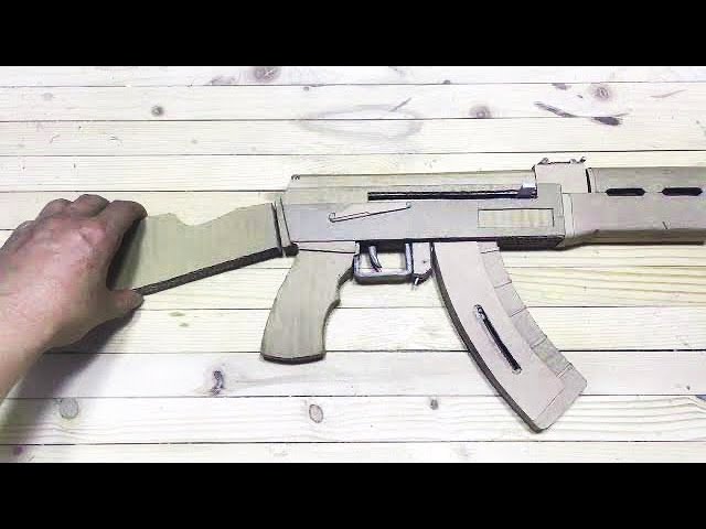 AK-47 made from cardboard