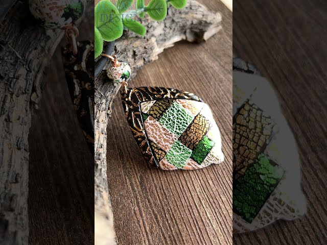 Have You Tried this Metal Leaf & Tape Trick on Polymer Clay?