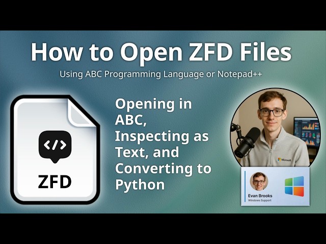 How to Open ZFD Files (ABC Zeroadic Functions Data)