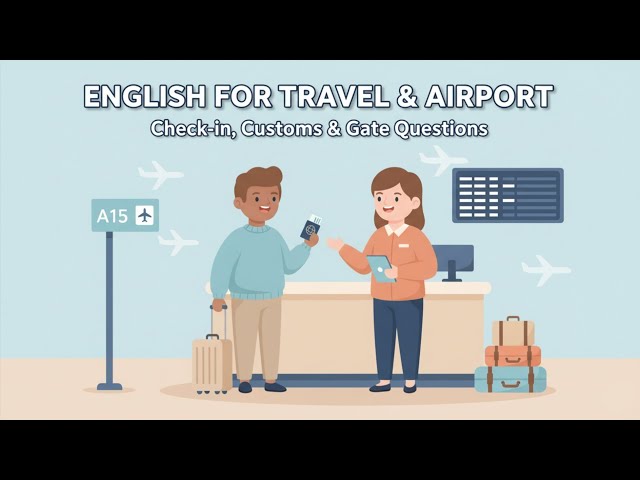 ENGLISH FOR THE AIRPORT! | Essential Travel Vocabulary & Conversations for Beginners
