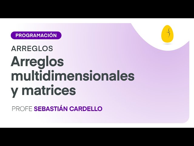 Multidimensional Arrays and Matrices | Programming | Arrays | V2 | Egg Education