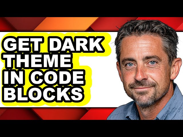 How to Get Dark Theme in Code Blocks (only Way)