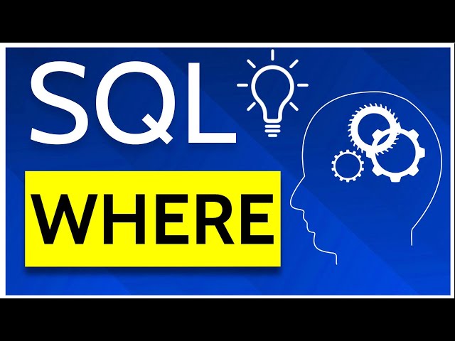 SQL WHERE Befehl
