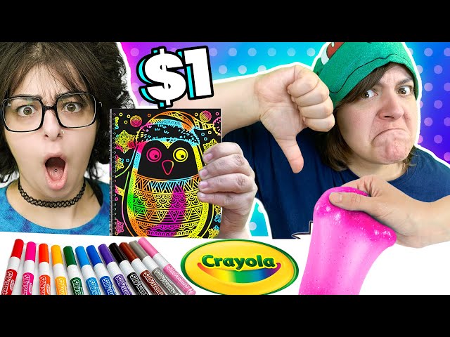 Cash or Trash? Testing 5 Dollar Store Craft Kits Crayola 1$