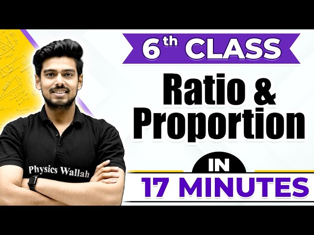 Ratio And Proportion | Cheat Sheet Series For Class 6th