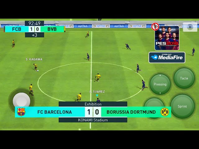 YES OFFLINE NOSTALGIA PES 2018 MOBILE FULLY OFFLINE ANDROID SUPPORT 2GB RAM GAMEPLAY TEST PES 2018