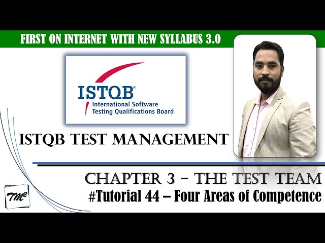 ISTQB Test Management v3.0 | Tutorial 44 | Skills in Four Areas of Competence | ISTQB Test Manager