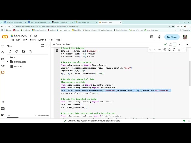 Lab 2: Data Preprocessing in Python