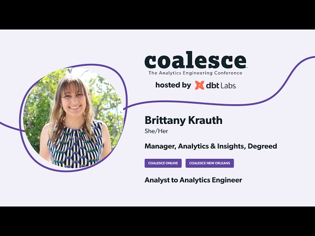 Analyst to Analytics Engineer